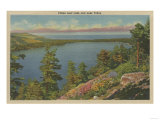 Lake Tahoe, CA - Fallen Leaf Lake and Lake Tahoe Print