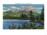 Maine - View of Mount Katahdin and Daicey Pond Print