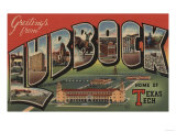 Lubbock, Texas - Texas Tech Posters