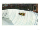 Lake Placid, New York - Riding the Whiteface Curve on the Olympic Bobsled Run Print