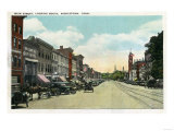 Middletown, Connecticut - Southern View Down Main Street Print