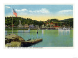 Lake Winnipesaukee, Maine - Interlaken Park View of the Weirs Prints