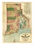 Rhode Island - Panoramic Map Posters
