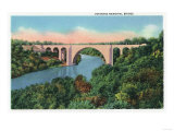 Rochester, New York - View of Veterans Memorial Bridge Poster