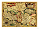 Palestine - Panoramic Map Poster