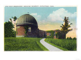 Middletown, Connecticut - Exterior View of Van Vleck Observatory, Wesleyan U Posters