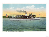 Lake Winnipesaukee, Maine - View of the US Mail Boat Uncle Sam Prints