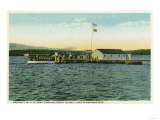Lake Winnipesaukee, ME - Sandy Island, Boston YMCA Camp Landing View Poster