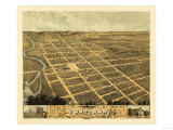 Owatonna, Minnesota - Panoramic Map Posters