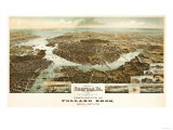Norfolk, Virginia - Panoramic Map Posters