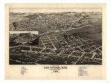 Las Vegas, New Mexico - Panoramic Map Poster