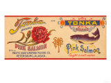 Tonka Brand Salmon Label - Petersburg, Alaska Plakater Tonka Brand Salmon Label - Petersburg, Alaska Plakater