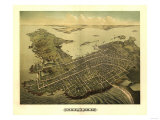 Newport, Rhode Island - Panoramic Map Posters