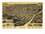 Macon, Georgia - Panoramic Map Prints