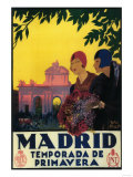 Madrid, Spain - Madrid in Springtime Travel Promotional Poster Prints