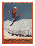 Chamonix Mont-Blanc, France - Ski Jump Poster