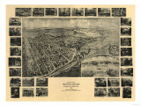 Mountain Lake Park, Maryland - Panoramic Map Poster