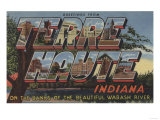 Terre Haute, Indiana - Wabash River Poster