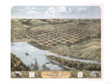 Nebraska City, Nebraska - Panoramic Map Prints