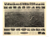 Naugatuck, Connecticut - Panoramic Map Posters