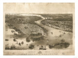 New York City, New York - Panoramic Map Prints