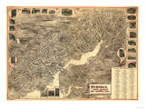 Norwalk, Connecticut - Panoramic Map Prints