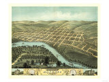 Mankato, Minnesota - Panoramic Map Posters
