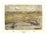 Lake City, Minnesota - Panoramic Map Posters