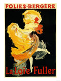 Paris, France - Loie Fuller at the Folies-Bergere Theatre Promo Poster Art