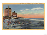 Long Beach, CA - Swimmers by Villa Riviera & Pacific Coast Club Poster