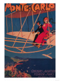 Monte Carlo, Monaco - Aviation Sporting Poster Póster
