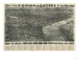 Middletown, Connecticut - Panoramic Map Posters