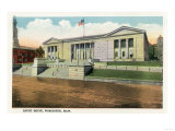 Worcester, Massachusetts - Exterior View of the Court House Posters
