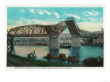 Broadway Bridge over Willamette River - Portland, OR Prints