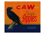 Caw Apple Crate Label - Medford, OR Print