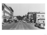 Chico, California Main Street View Photograph - Chico, CA Poster