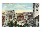 Worcester, Massachusetts - Aerial View of Harrington Corner Poster