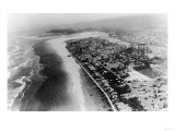 Seaside, Oregon - Aerial View of the City and Beach No. 2 Prints
