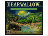 Bearwallow Apple Crate Label - Hood River, OR Láminas