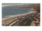 Santa Monica, CA - Los Angeles County Beach Scene Posters
