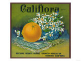Califlora Orange Label - Riverside, CA Prints