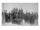 Black "Buffalo Soldiers" of the 25th Infantry Photograph - Fort Keogh, MT Posters