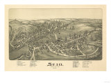 Scio, Ohio - Panoramic Map No. 2 Print