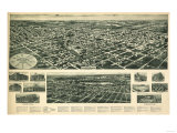 Valley Stream, New York - Panoramic Map Print
