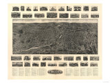 Torrington, Connecticut - Panoramic Map Print