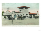 Exterior View of the Southern Pacific Depot - Burlingame, CA Posters