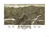 Saint Johnsbury, Vermont - Panoramic Map Prints