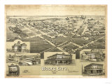 Wolfe City, Texas - Panoramic Map Prints