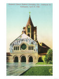 Exterior View of Memorial Church at Stanford U - Palo Alto, CA Prints
