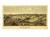Toledo, Ohio - Panoramic Map Prints
